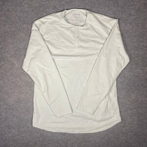 BYLT Lux Henley Long Sleeve Shirt Mens XL Light Blue